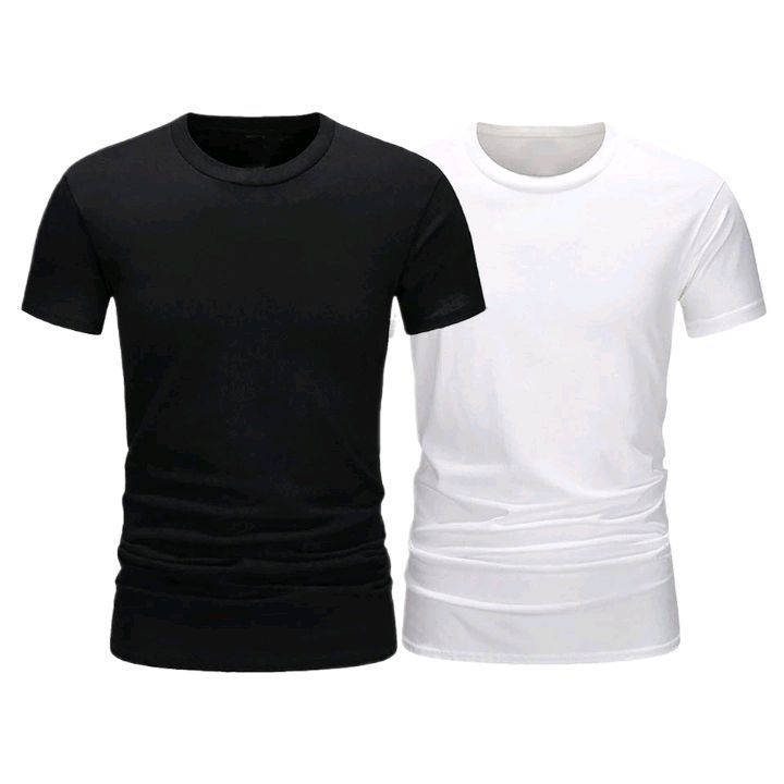 Pack of 2 Plain Gym T-shirt Men Summer Fitness Clothing O-neck Short Sleeve T shirt Cotton Slim fit T shirt body building workout Tees Tops