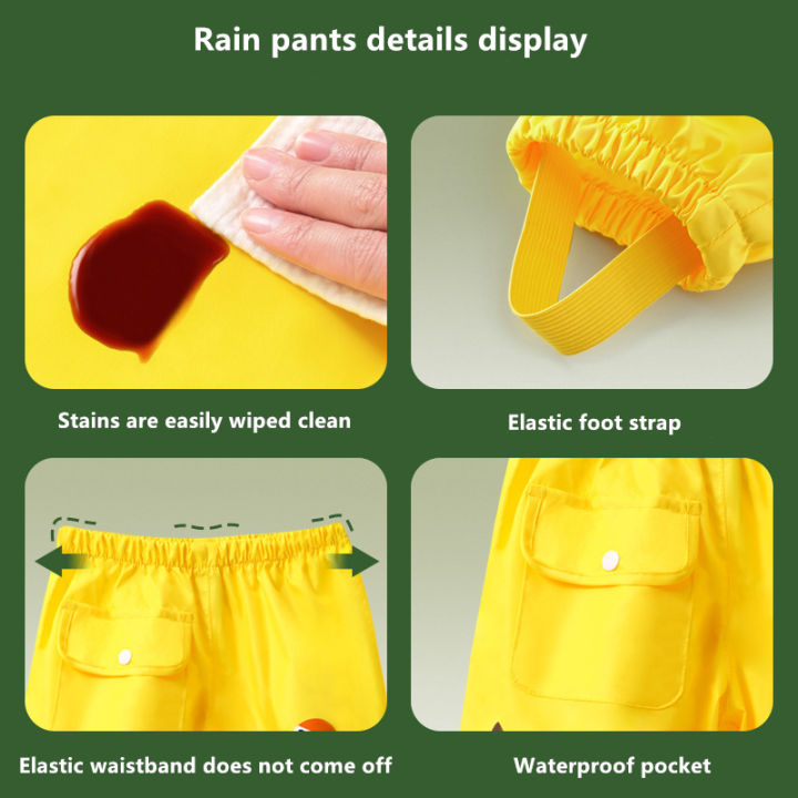 Waterproof%20Girls%20Boys%20Pants%20Toddler%20Kids%20Rain%20Pants%20Windproof%20Mud%20Trousers%20Kids%20Cartoon%20Dinosaur%20Unicorn%20Children%20Rain%20Pants%20-%20Image%204