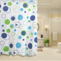180*200cm Bathroom Curtain Waterproof Shower Curtain with 12 Curtain Hooks and Rings Shower Curtain Set. 