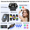 HAYLOU Watch S6 Voice Calling Smart Watch Men Health Monitoring IP68 Waterproof Smart Notifications Voice Assistant Smartwatch.