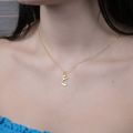 Personalized Arabic Letter Necklace. 