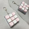 9 Keys Keyboard Fidget Keychain Antistress Keyboard Button Fingertip Key Cap Pendant Stress Relief Toys For Children Adults Gift. 