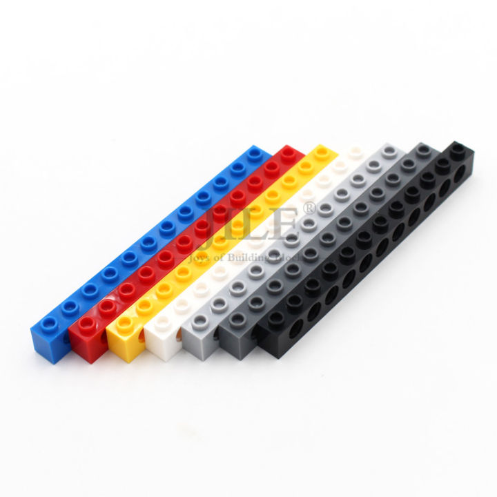 10pcs Moc 3895 Technical Brick 1x12 with Holes Compatible Children DIY Educational Building Blocks Construction Creative Toy