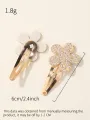 8Pcs Fashion Glitter Rainbow Flower Rabbit BB Handmade Hairpins For Cute Girls Hair Clips Barrettes Headwear Hair Accessories. 