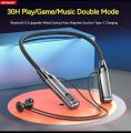 LED Neckband Bluetooth Earphones HiFi Sound Earbuds Noise Reduction Wireless Headphones Sports Gaming Neck-hanging Headsets. 