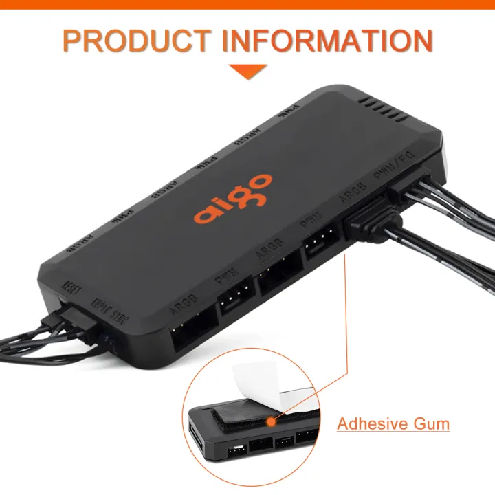 Aigo%20APC1%204Pin%20PWM%206%20ARGB%20Ports%203Pin%205v%20Speed%20Controller%20Universal%20Computer%20Regulator%20PC%20Case%20Cooling%20Fan%20Hub%20remote%20control%20-%20Image%203