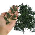 Military Toy Soldiers Set Army Green Silver Maroon 2 3 8cm Plastic Model Figures for Teens 7 14 Years Old OPP Bag Packaging. 