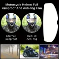 Motorcycle Helmet Waterproof Lens Film, Universal Rain & Fog Protection Film Transparent Lens Sticker Helmet Anti Fog Film Visor. 