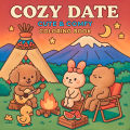 COZY DATE Bold-easy Patterns Coloring Book for Adults Cute Drawing Book Perfect Gift for Party and Birthday. 