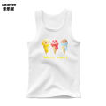 Girls Candy Lollipop Sweet Tank Top Cotton Underwear Summer Children Sleeveless T-shirt Beach Clothing Kids Cute Vest.