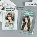 2pcs Korean Style Sea Salt PVC 3 Inch Polaroid Photocard Display Pendant Card Holder.