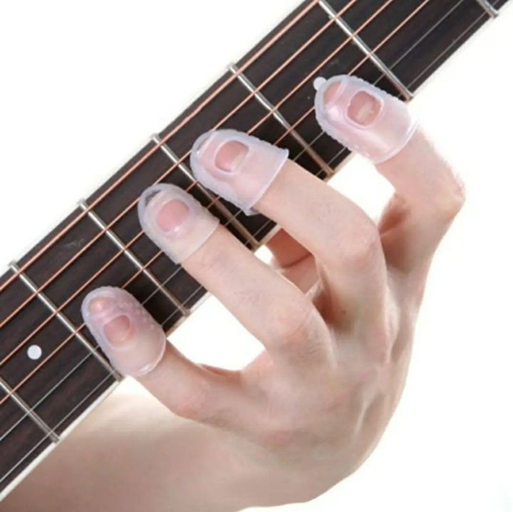 ✅ 5 pcs Finger Cover Anti-slip Hands Coat Play Relief Pain Gloves For Electric, Acoustic Guitar and Ukelele