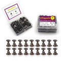 50/100/150Sets Screws M5 * 4 Rivet Headbands Chicago Screws DIY Wallet Fasteners Luggage Leather Craft Clothing.