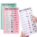 Reusable My Chores Checklist Task Board Daily Schedule Planner Memo Chore Chart Kid Responsibility Behavior Self Discipline Card.