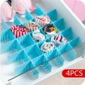 HOT DEALs no1 Drawer Organizer Adjustable stretch interlocking drawers. clapboard dividers. Grid closet sorting partition. plastic strips separator cabinet socks storage box. 