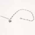 New Fashion Foot Chain Tibetan Silver Hollow Plum Flowers Heart-Shaped Anklet For Women. 