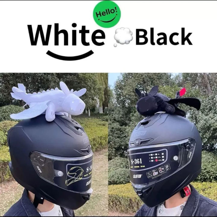 How To Train Your Dragon Toothless Car Motorcycle Helmet Decoration Little Black Dragon Doll Animation Periphe Birthday Present