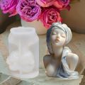 1 x Goddess Silicone Mould for Candles and Resin Crafts - Durable Epoxy Concrete Plaster Casting Moulds. 