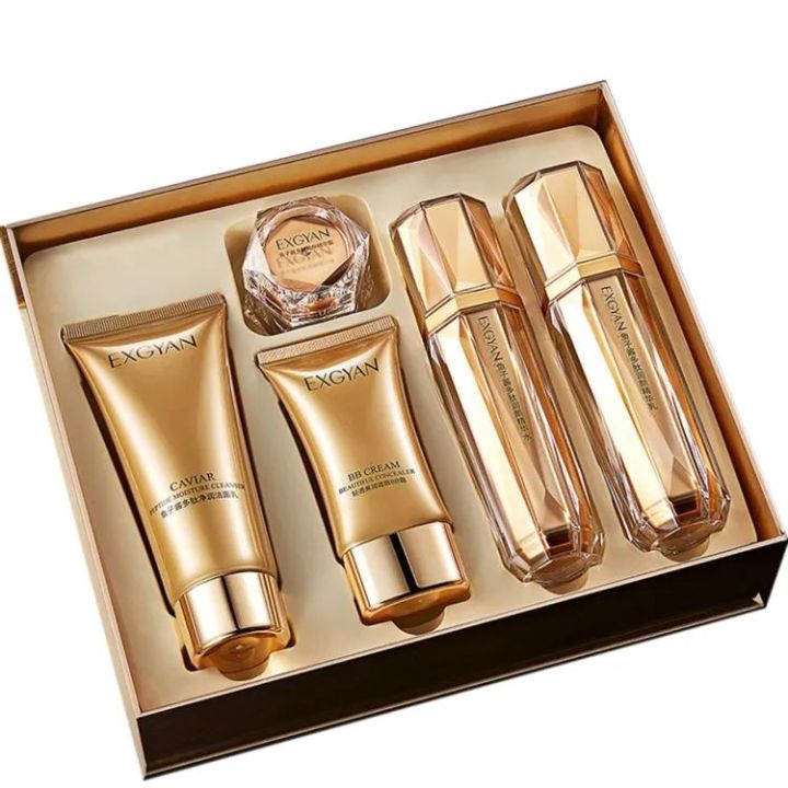 EXGYAN%20Gold%20Caviar%20Nourishing%20Set%20Moisturizing%20Skin%20Care%20Set%20Cleanser%20Facial%20Cream%20BB%20Cream%205%20pcs%20Box%20-%20Image%207