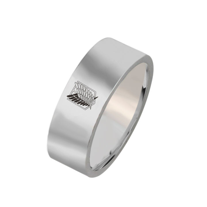 Anime Trendy Charm Attack on Titan Investigation Corps Logo Ring Wings ...