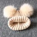 Cute Pompom Baby Hat Warm Winter Knitted Kids Baby Girl Boy Beanie Cap Solid Outdoor Infant Toddler Children Hat Bonnet. 