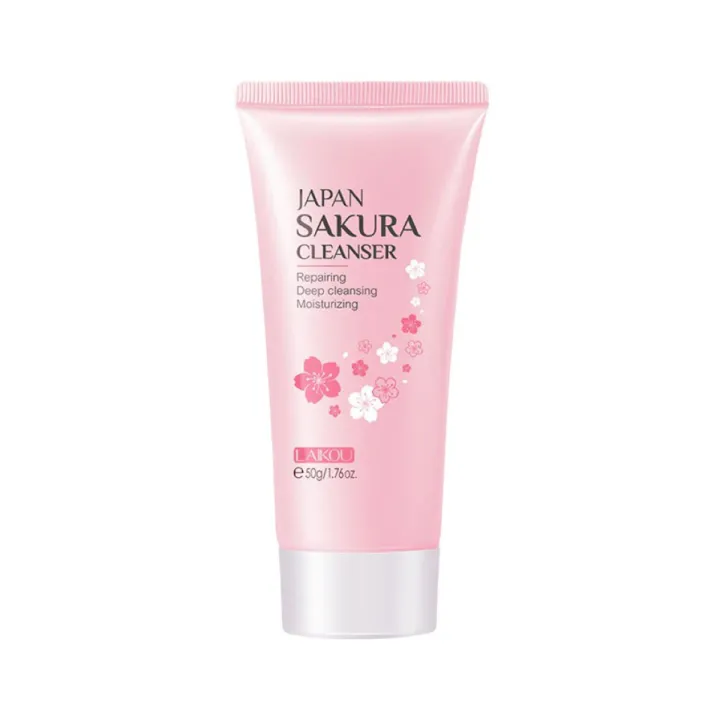 LAIKOU%20Sakura%20Cleanser:%20Refreshing%20Face%20Wash%20for%20Radiant%20Skin%20-%2050g%20-%20Image%202