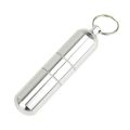 Mini Box Case Holder Capsule Portable Aluminum Alloy Waterproof Round Pocket. 