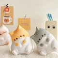 1Pc Adorable Cartoon Cat Squeeze Toys for Adult Soft Pinch PU Slow Rebound Balls Pop Fidget Toys Halloween Christmas . 