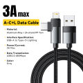Essager PD 2 in 1 USB A Cable 90 Degree Angle Type C/Lightning Fast Charging Cable For iPhone 16 15 14Pro Max iPad .