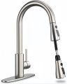 Pull Out Faucet Mixer for Sink or Basin | Double Function | Matt, Chrome, Black Finish | Modern Kitchen & Bathroom Faucet. 