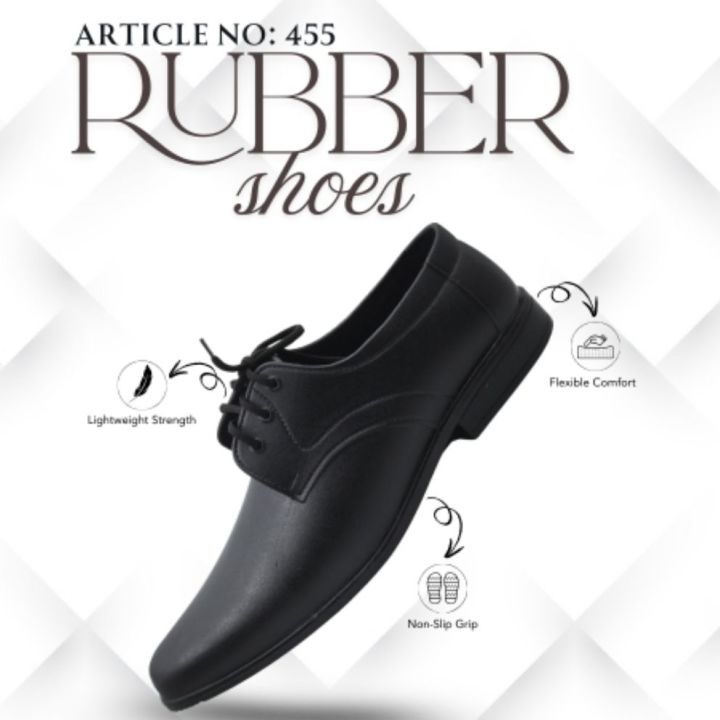 Rubber Waterproof Lacing Shoes