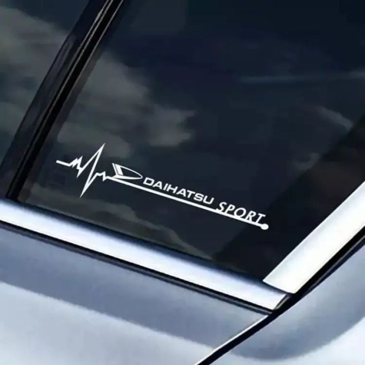 Mira Side Door Sticker for Car 2 Piece in Black Color.
