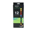 Brustro Artist Acrylic Colour Set of 12 x 12ml. 