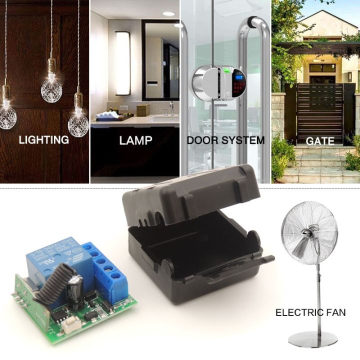 433%20Mhz%20Universal%20Gate%20Remote%20Control%20Switch%20DC%2012V%2010A%20Relay%20Receiver%20Mini%20Module%20Remote%20Control%20for%20Gate%20LED%20Garage%20Door%20-%20Image%203