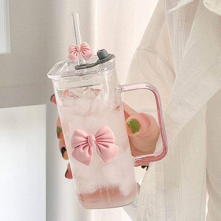 350ML%20Square%20Mug%20with%20Lids%20and%20Straws%20with%20Bow%20Water%20Cup%20Household%20Cup%20Female%20Milk%20Coffee%20Cups%20with%20Pink%20Handle%20Gift%20-%20Image%207