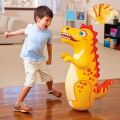 Kids Tumbler Inflatable Standing Punching Boxing Bag Air Stuffed Dinosaur Children Beach Activity Supply Family Party Toy. 