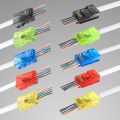 50PCS RJ45 Cat6 Pass Through Connectors, Assorted Colors EZ to Crimp Modular Plug for Solid Or Stranded UTP Network Cable. 