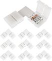 2 3 4 5 6pin 8mm 10mm L Shape LED Strip  Solderless Connector For 5050/3528/2835 RGB Strip No Soldering Corner Connector Strip. 