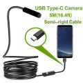 Type-c Android USB Endoscope Camera 7.0mm Hard Cable PC Android Phone Endoscope Pipe Type C Endoscope Inspection Mini Camera. 