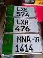 Embossed Car Number Plates/number plate for Cars/copy off Orignal plates. 