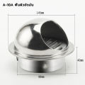 Stainless steel 4 inch air vent cover with curved mesh insect screen insect proof air vent hood. 