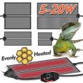 5-20W Reptile Heat Mat Plants Heating Pad with Temperature Control Indoor Garden Greenhouse Seedling Aquarium Terrarium Heater. 