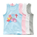 Girls Candy Lollipop Sweet Tank Top Cotton Underwear Summer Children Sleeveless T-shirt Beach Clothing Kids Cute Vest.