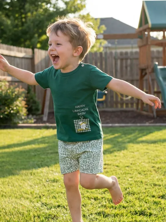 Summer%20Casual%20Baby%20Set%20Dinosaur%20Style%20Stripe%20T-shirt+Shorts%202Pcs%20Clothes%20for%20Boys%20Girls%20Soft%20Cotton%20Infant%20Outfit%20-%20Image%206