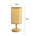 LED Table Lamps Simple Chinese Style Decoration Lamp Dimmable USB Plug Night Light Fabric Lampshade Bedroom Bedside Lighting.