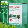 Mint dental floss stick - home portable disposable care dental floss stick - oral care - deep cleaning - interdental cleaning pr. 