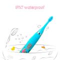 Children Sonic Electric Toothbrush Colorful Cartoon For Kids USB Rechargeable Soft Automatic Waterproof With Replacement Head. 