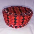 Red multi colour Best Price High Quality Islamic  Barkati Cap Topi Adjustable Size Muslim Prayer. 