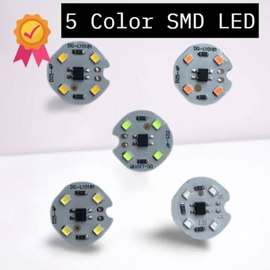 5 Pieces 1W LED RED,BLUE,GREEN,WHITE,GOLD DIRECT 220V AC HOME DECORATION