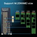 FENVI M.2 NVME to PCIe 4.0 Adapter With Aluminum SSD Heatsink 64Gbps M.2 SSD Gen4 PCIe 4.0 X1 X4 X8 X16 Expansion Card For PC. 